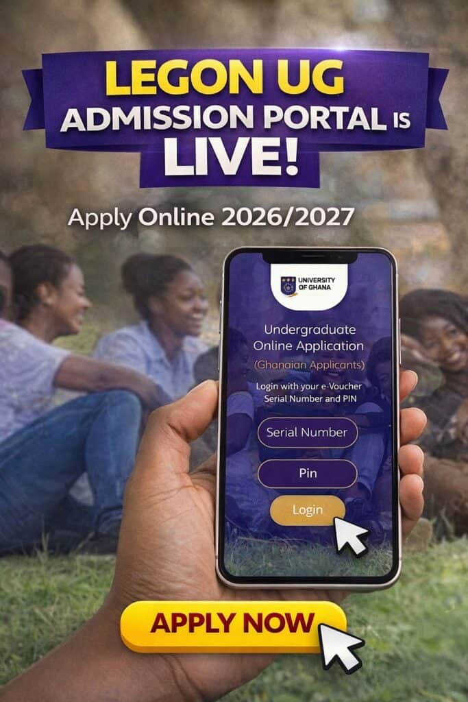 Apply to UG Legon Admission Now