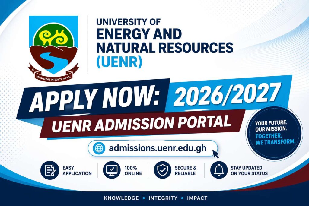 Apply! 2026 UENR Admission Portal (admissions.uenr.edu.gh)