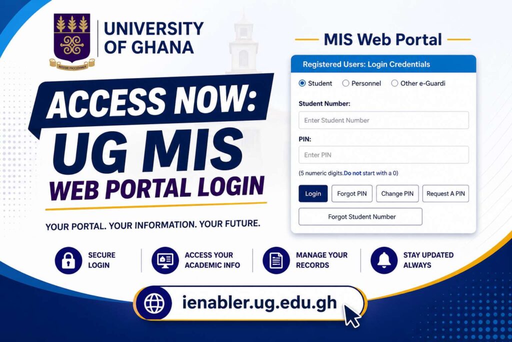 Access Now: UG MIS Web Portal Login(ienabler.ug.edu.gh)