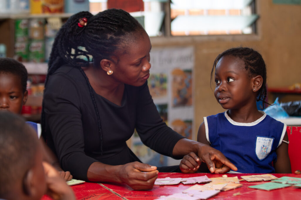 Teachers in a classroom during Ghana Education Service activities