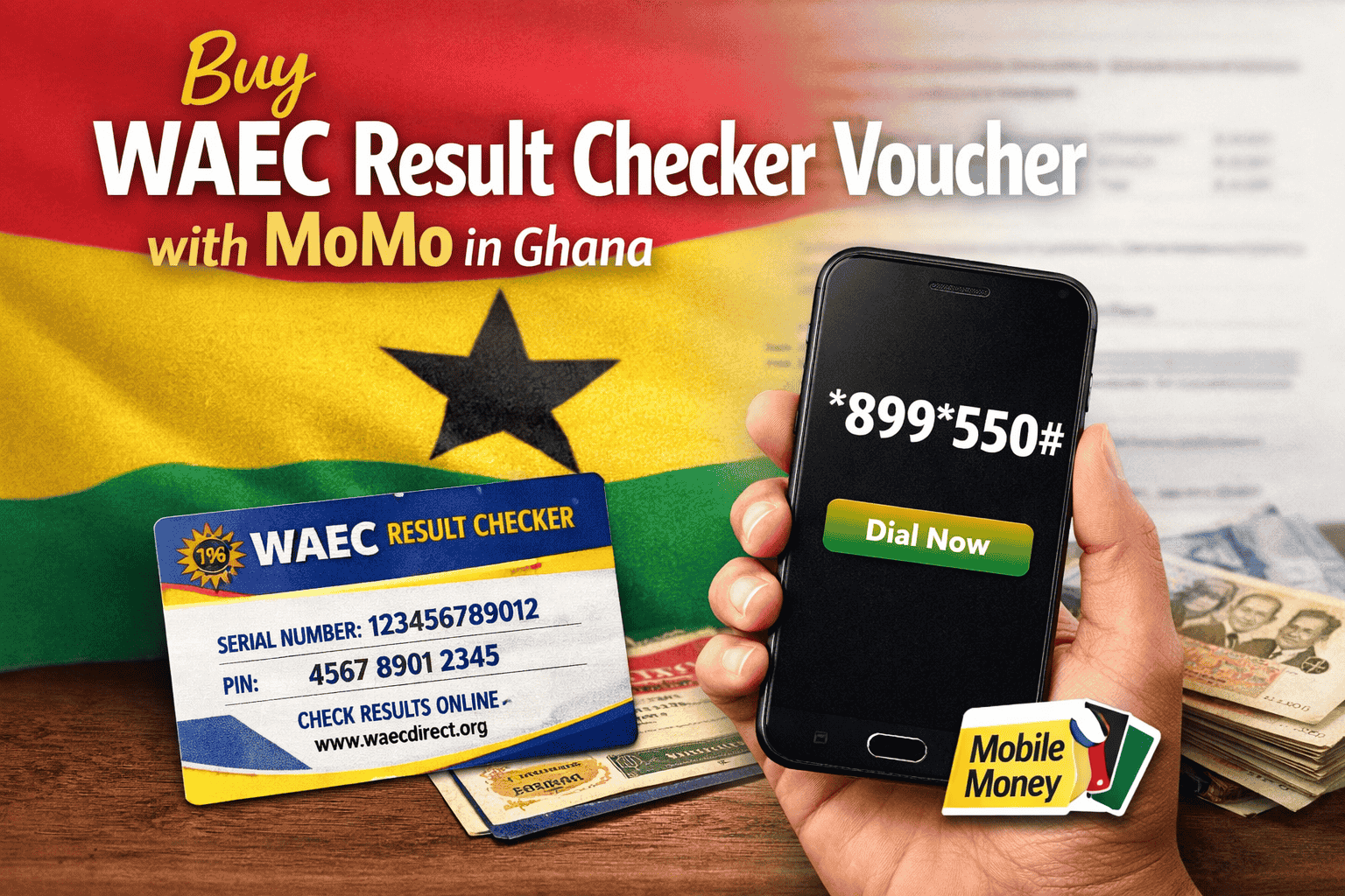 Buy 2026 WAEC Result Checker Voucher with MoMo in Ghana