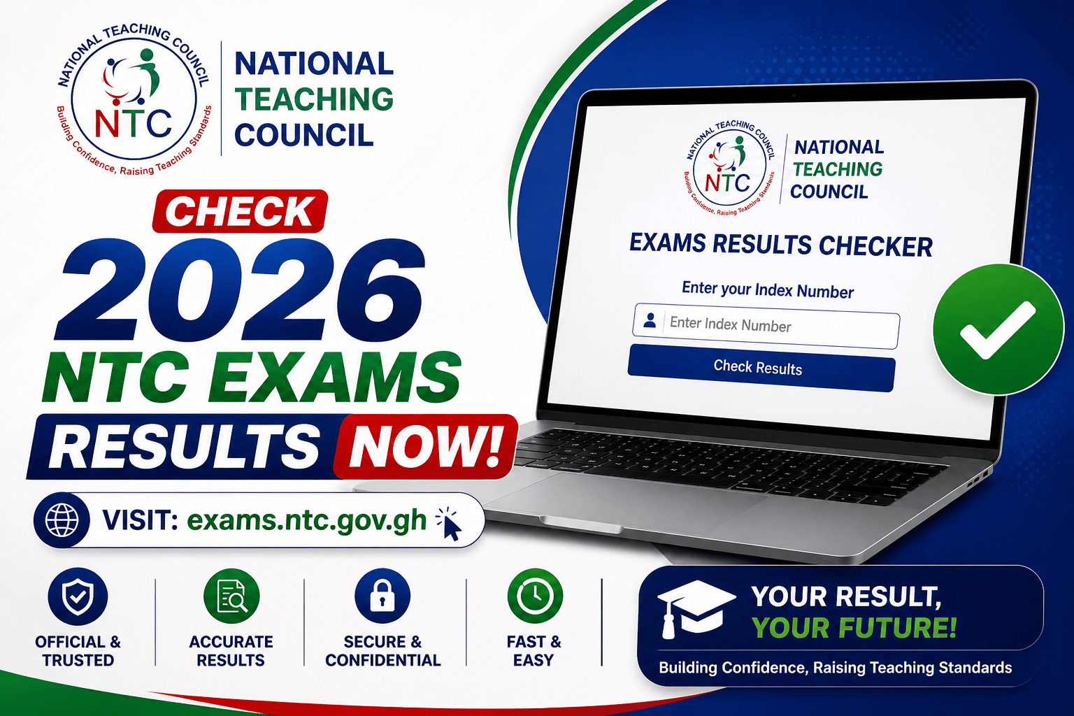 Check 2026 NTC Exams Results Now(exams.ntc.gov.gh)