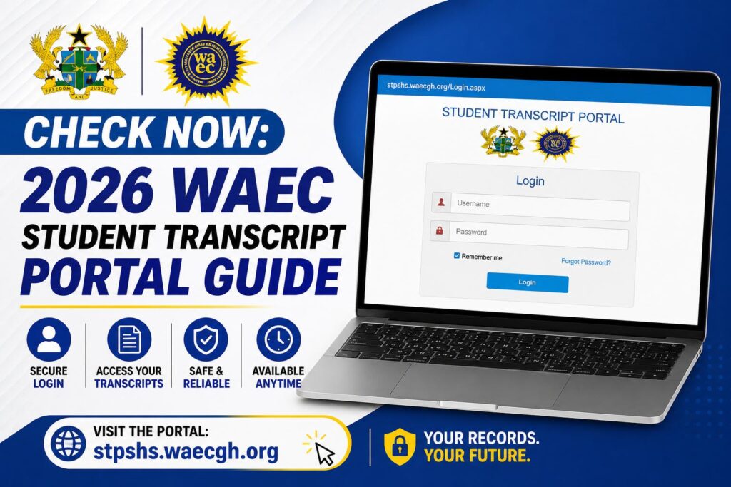 Check Now: WAEC Student Transcript Portal(stpshs.waecgh.org)