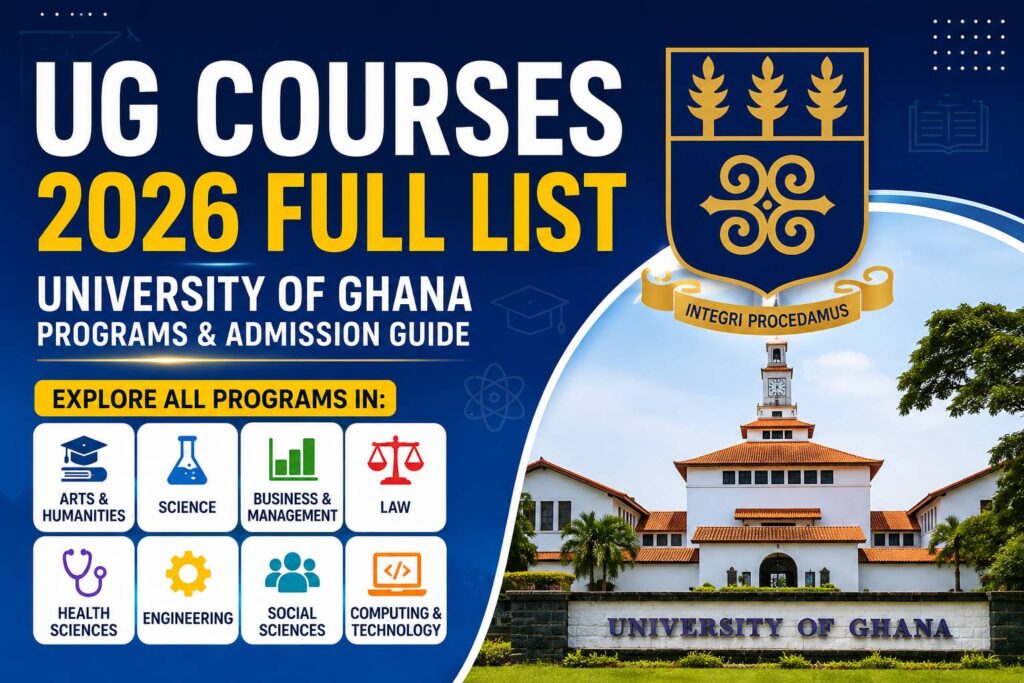 UG Courses(2026): University of Ghana Programs Offered