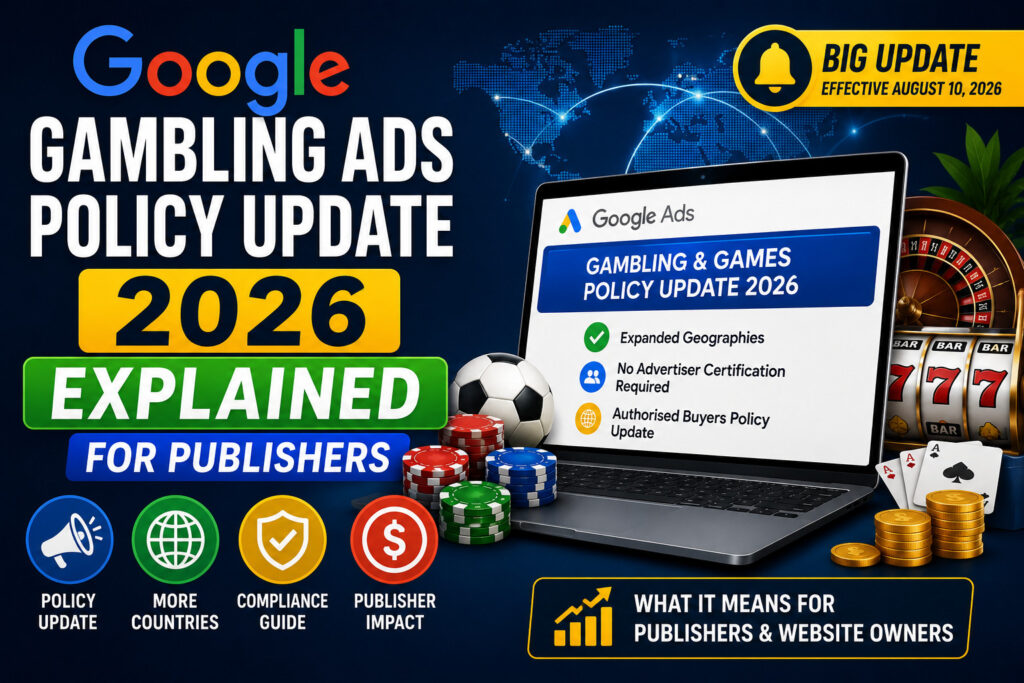 Google Gambling Ads Policy Update 2026 Explained for Publishers